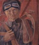 Самохвалов А.Н. Портрет председателя коммуны М.Д.Ткачёва. 1931-1932